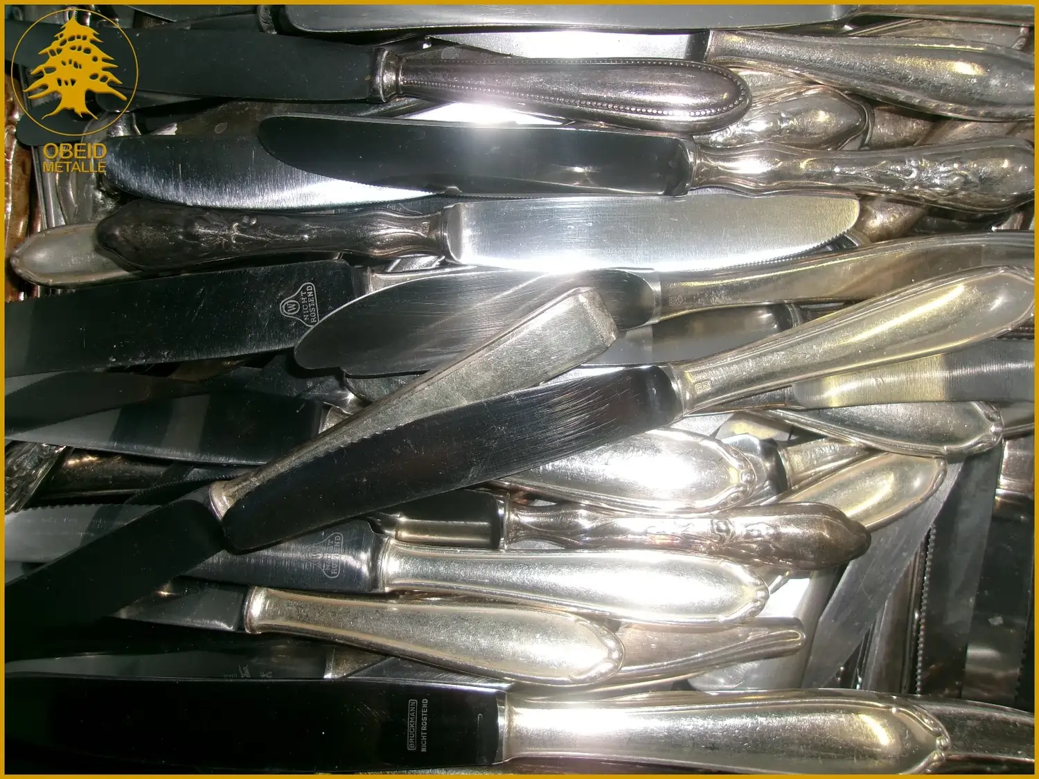 Messer Versilbert Min. 90er von Obeid Metalle